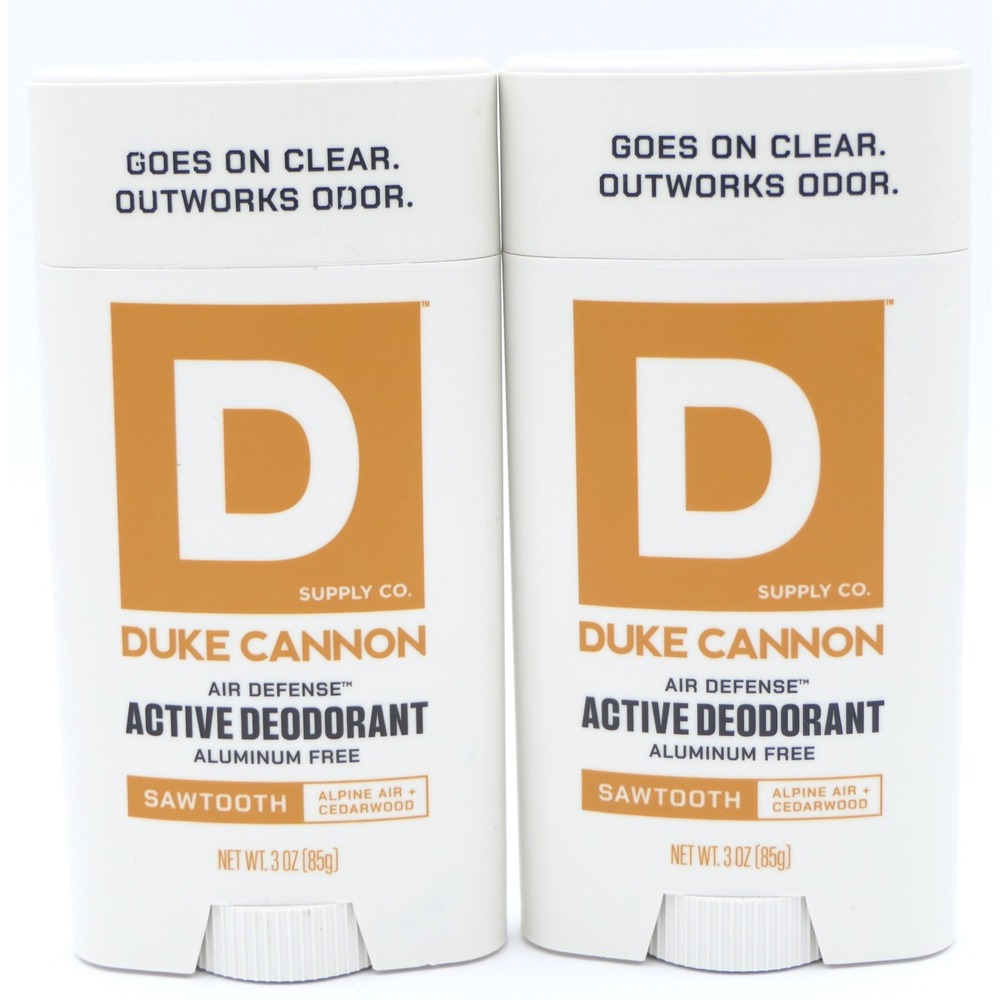 Duke Cannon Air Defense Active Deodorant Stick Sawtooth For Men 2 Pack 3 oz Ea